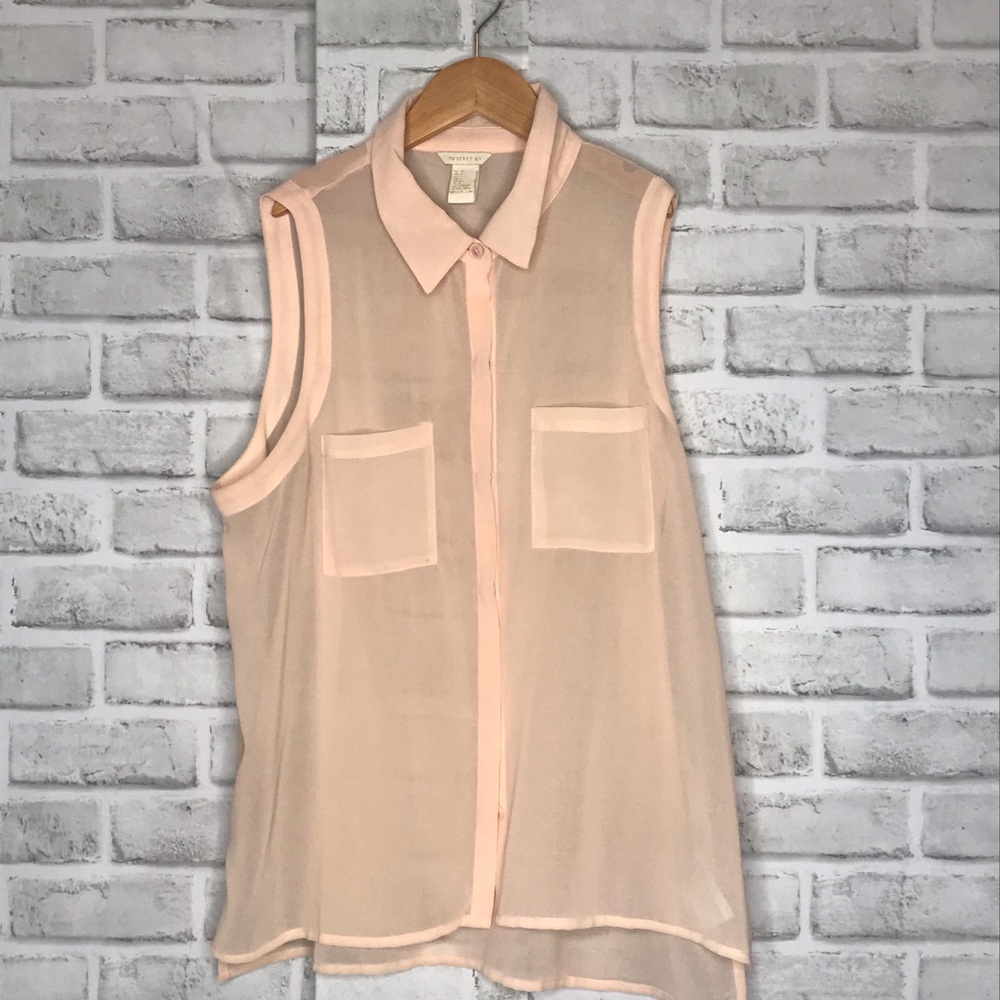 Pink Sheer Forever 21 Blouse - Picture 2 of 8